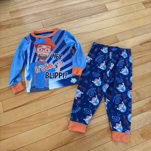 Blippi Kids Pyjamas PJs 2piece set long sleeve toddler 3T